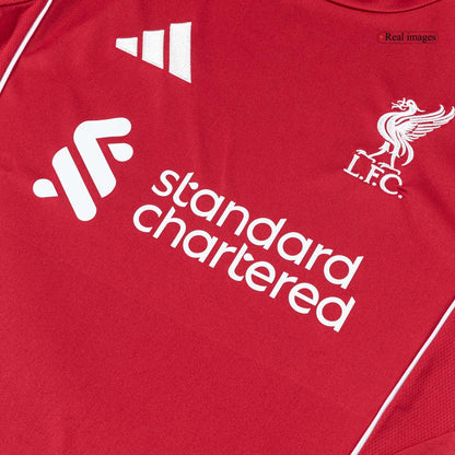 Liverpool Mens Home Soccer Kit 2025/26 Red