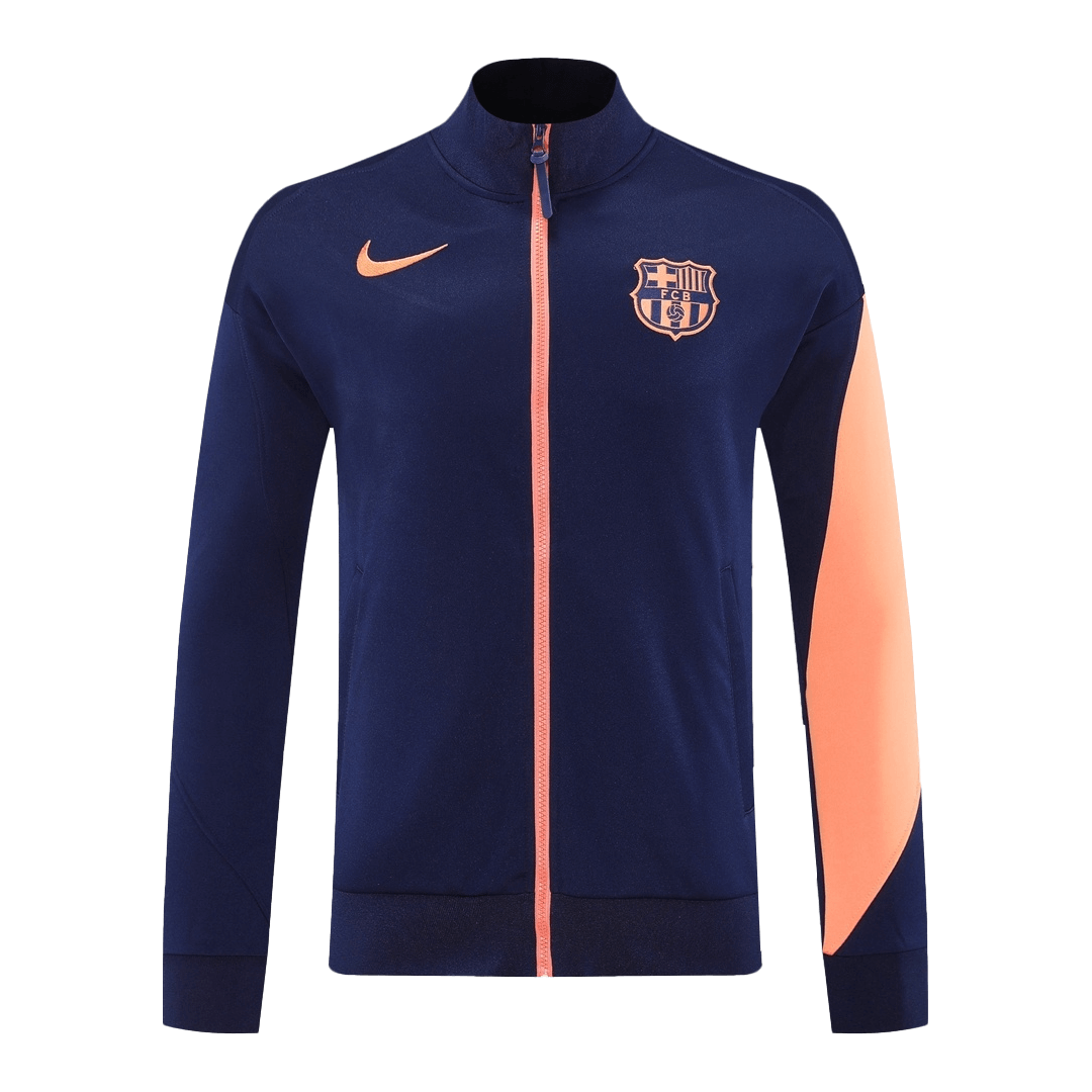 Barcelona Mens Training Jacket 2025/26 Navy&Orange