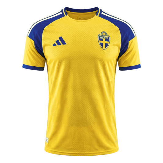 Sweden Mens Home Soccer Jersey World Cup 2026 Yellow - Player Version
