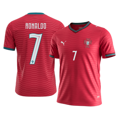 RONALDO #7 Portugal Mens Home Soccer Jersey World Cup 2026 Red [PREMIUM]