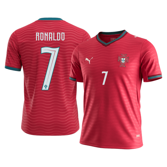 RONALDO #7 Portugal Mens Home Soccer Jersey World Cup 2026 Red [PREMIUM]