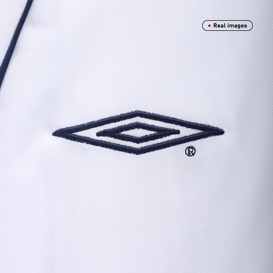 Retro SCHOLES #8 England Mens Home Soccer Jersey 2002 White