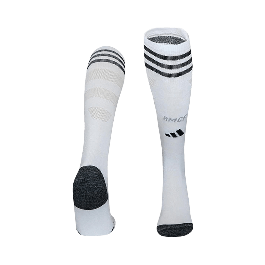 Real Madrid Kids Home Soccer Socks 2025/26 White [PREMIUM]