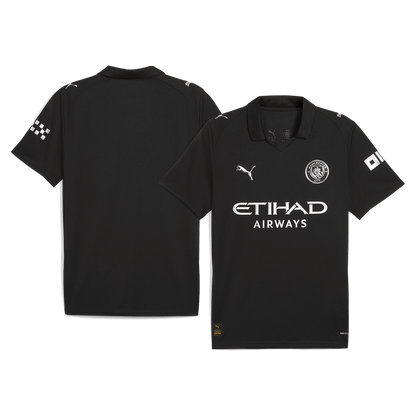 Manchester City Mens Away Soccer Jersey 2025/26 Black