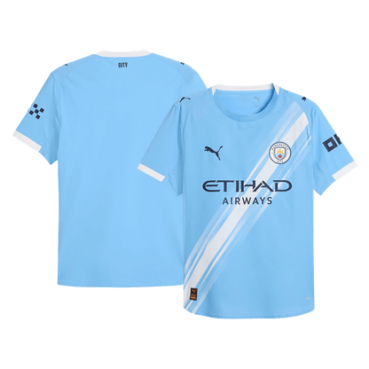Manchester City Mens Home Soccer Jersey 2025/26 Blue - Player Version
