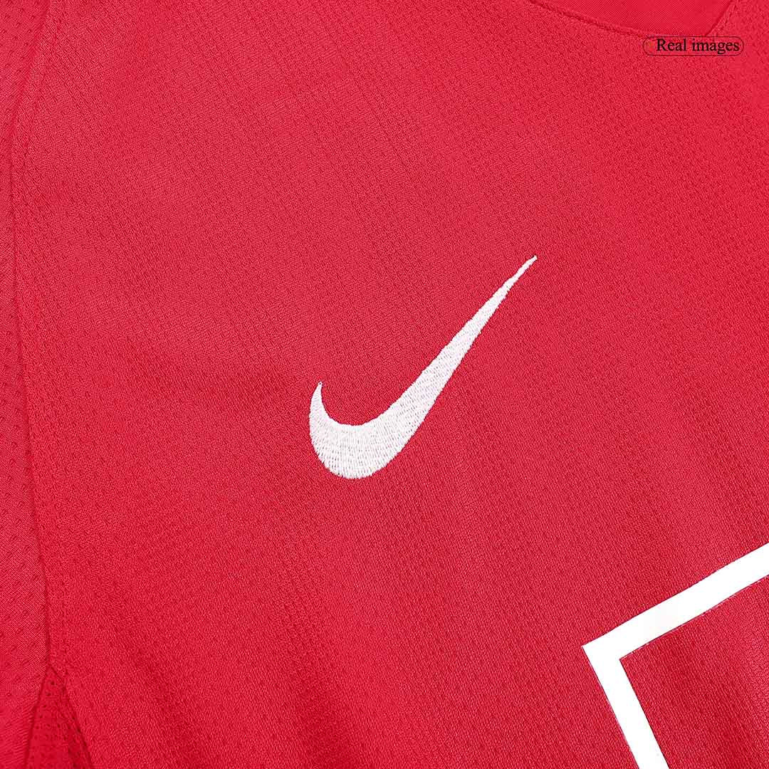 Retro RONALDO #7 Manchester United Mens Home Long Sleeve Soccer Jersey 2007/08 Red