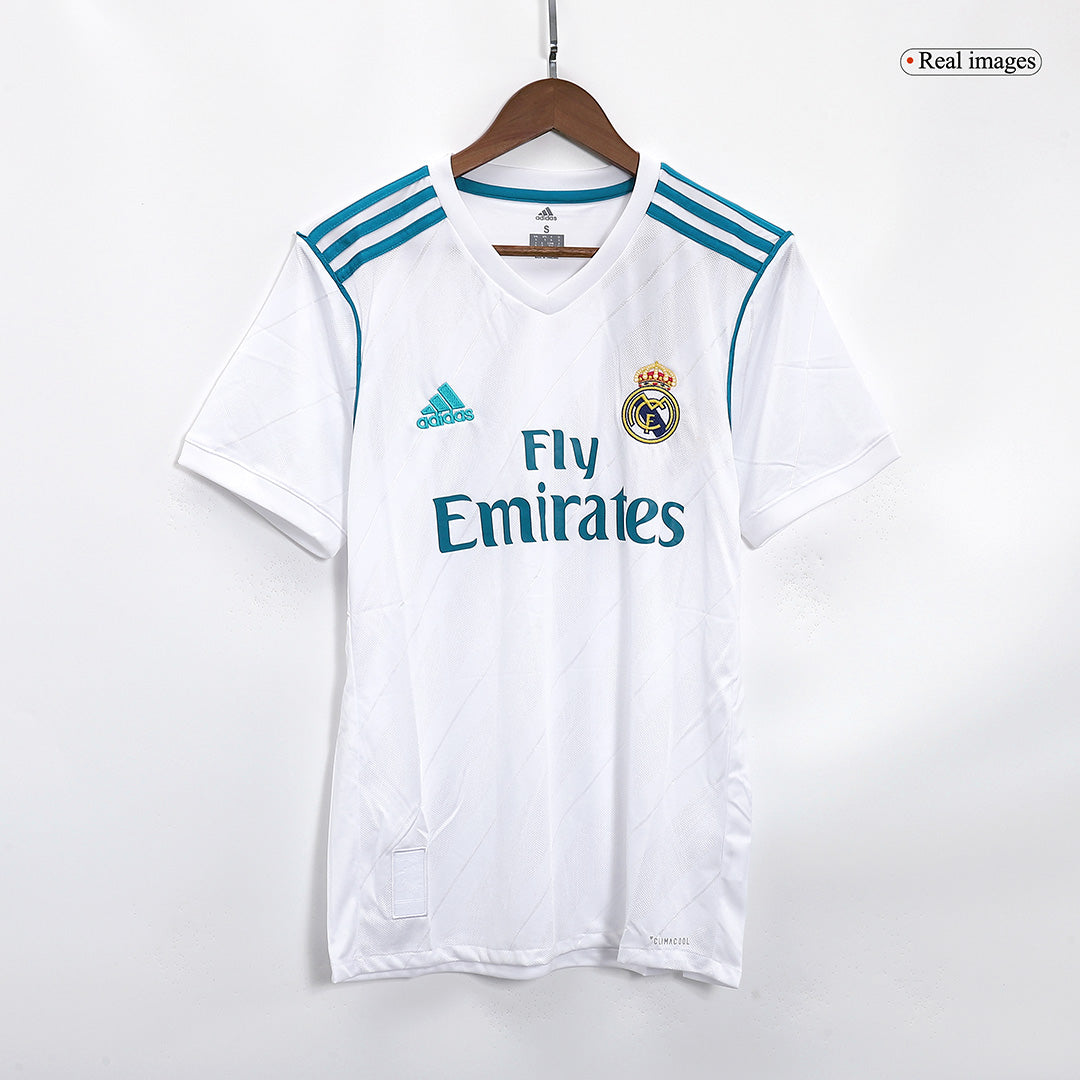 Retro RONALDO #7 Real Madrid Mens Home Soccer Jersey 2017/18 White