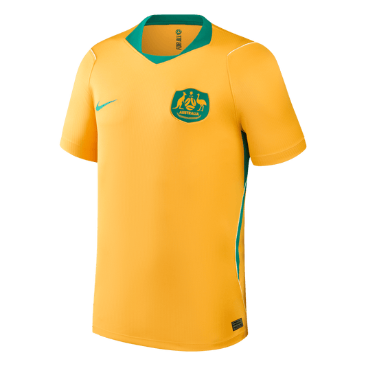Australia Mens Home Soccer Jersey World Cup 2026 Yellow