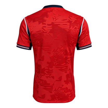 England Mens Away Soccer Jersey World Cup 2026 Red - Player Version