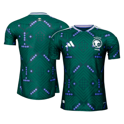 Saudi Arabia Mens Home Soccer Jersey World Cup 2026 Green - Player Version