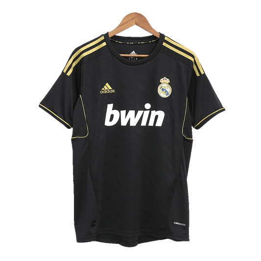 Retro Real Madrid Mens Away Soccer Jersey 2011/12 Black