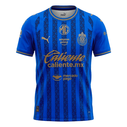 Chivas Mens Third Away Soccer Jersey 2025/26 Blue - Player Version