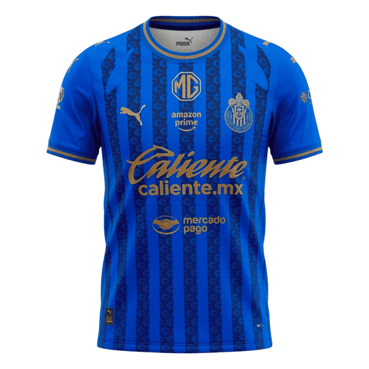 Chivas Mens Third Away Soccer Jersey 2025/26 Blue - Player Version