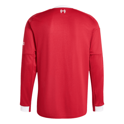 Liverpool Mens Home Long Sleeve Soccer Jersey 2025/26 Red