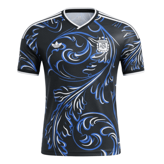 Argentina Mens Away Soccer Jersey World Cup 2026 Black - Player Version