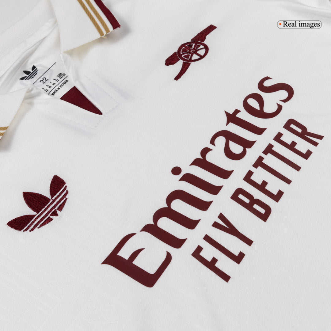 Arsenal Kids Third Away Soccer Kit 2025/26 White