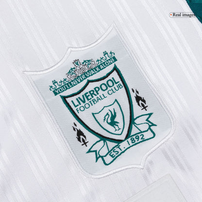 Retro Liverpool Mens Away Soccer Jersey 1995/96 Blue&White