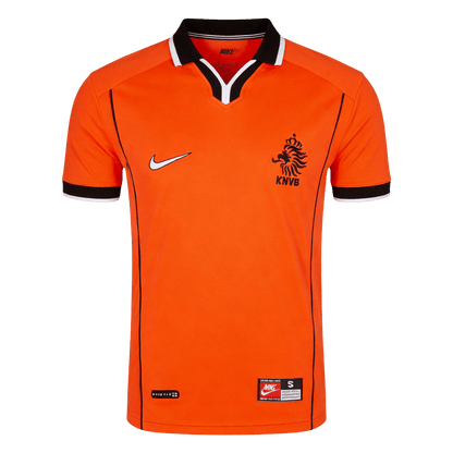 Retro Netherlands Mens Home Soccer Jersey World Cup 1998 Orange