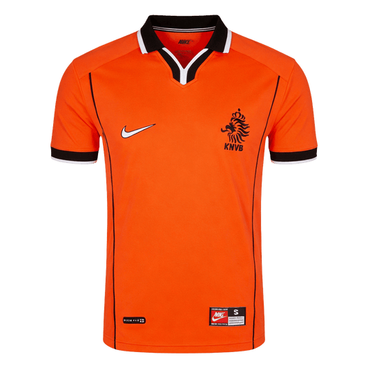Retro Netherlands Mens Home Soccer Jersey World Cup 1998 Orange