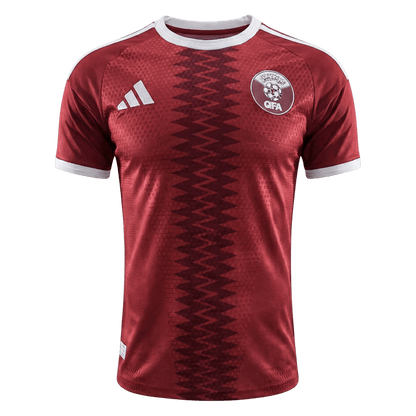 Qatar Mens Home Soccer Jersey World Cup 2026 Red - Player Version
