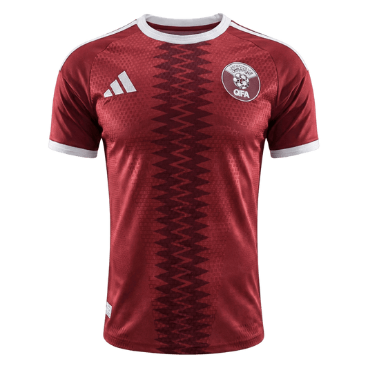 Qatar Mens Home Soccer Jersey World Cup 2026 Red - Player Version