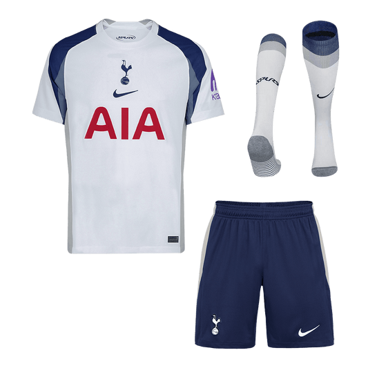 Tottenham Hotspur Mens Home Soccer Full Set 2025/26 White