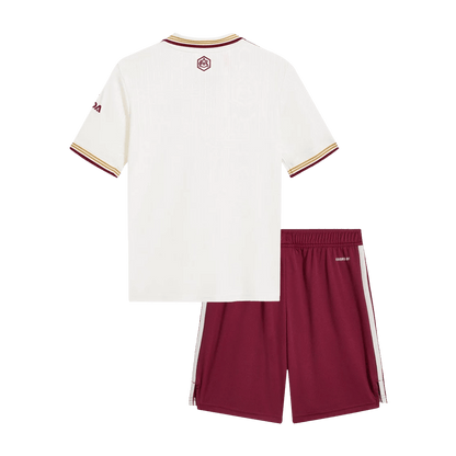 Arsenal Kids Third Away Soccer Kit 2025/26 White