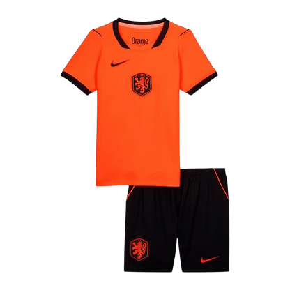 Netherlands Kids Home Soccer Kit World Cup 2026 Orange