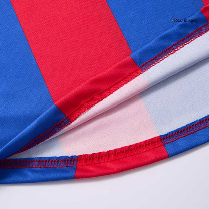 Retro Barcelona Mens Home Soccer Jersey 2001/02 Red&Blue