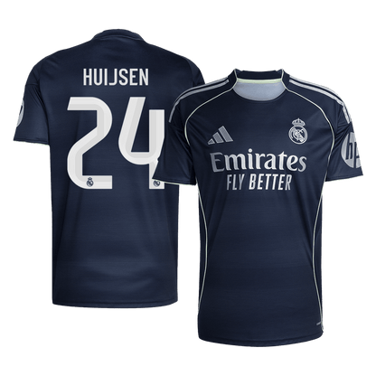 HUIJSEN #24 Real Madrid Mens Away Soccer Jersey 2025/26 Navy [PREMIUM]