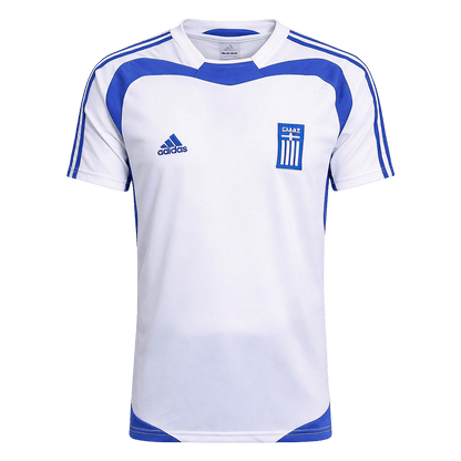 Retro Greece Mens Away Soccer Jersey 2004 White