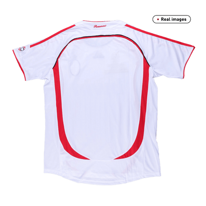 Retro AC Milan Mens Away Soccer Jersey UCL 2006/07 White