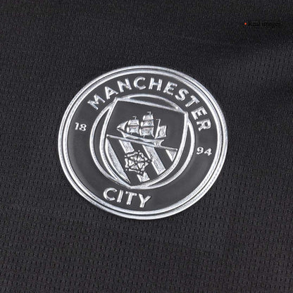 REIJNDERS #4 Manchester City Mens Away Soccer Jersey 2025/26 Black