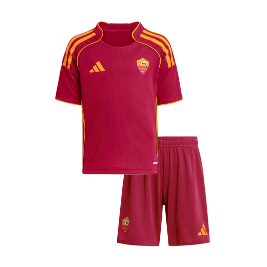 Roma Kids Home Soccer Kit 2025/26 Red