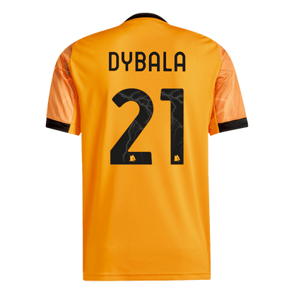 DYBALA #21 Roma Mens Away Soccer Jersey 2025/26 Orange