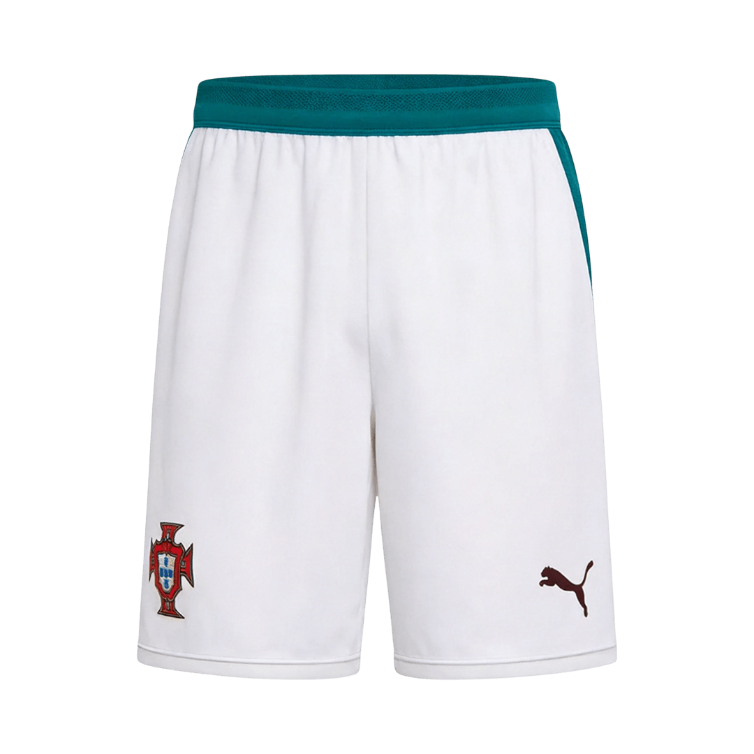 Portugal Mens Away Soccer Kit World Cup 2026 White&Green