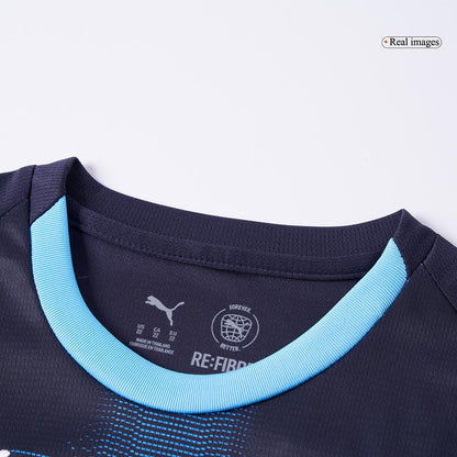 Marseille Kids Away Soccer Kit 2025/26 Navy