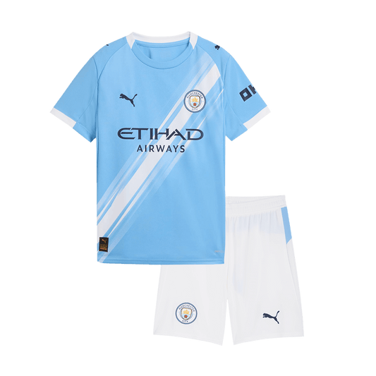 Manchester City Kids Home Soccer Kit 2025/26 Blue