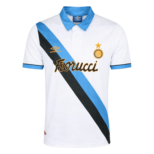 Retro Inter Milan Mens Away Soccer Jersey 1994/95 White