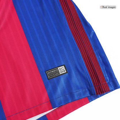 Retro MESSI #10 Barcelona Mens Home Soccer Jersey 2016/17 Red&Blue