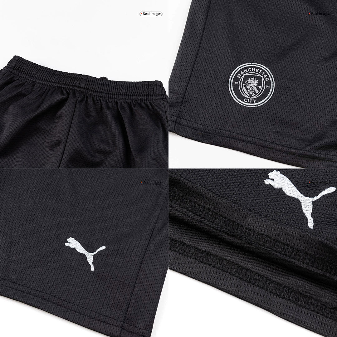 Manchester City Kids Away Soccer Full Set 2025/26 Black