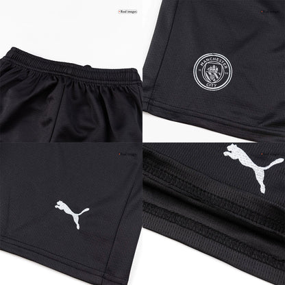 Manchester City Kids Away Soccer Full Set 2025/26 Black