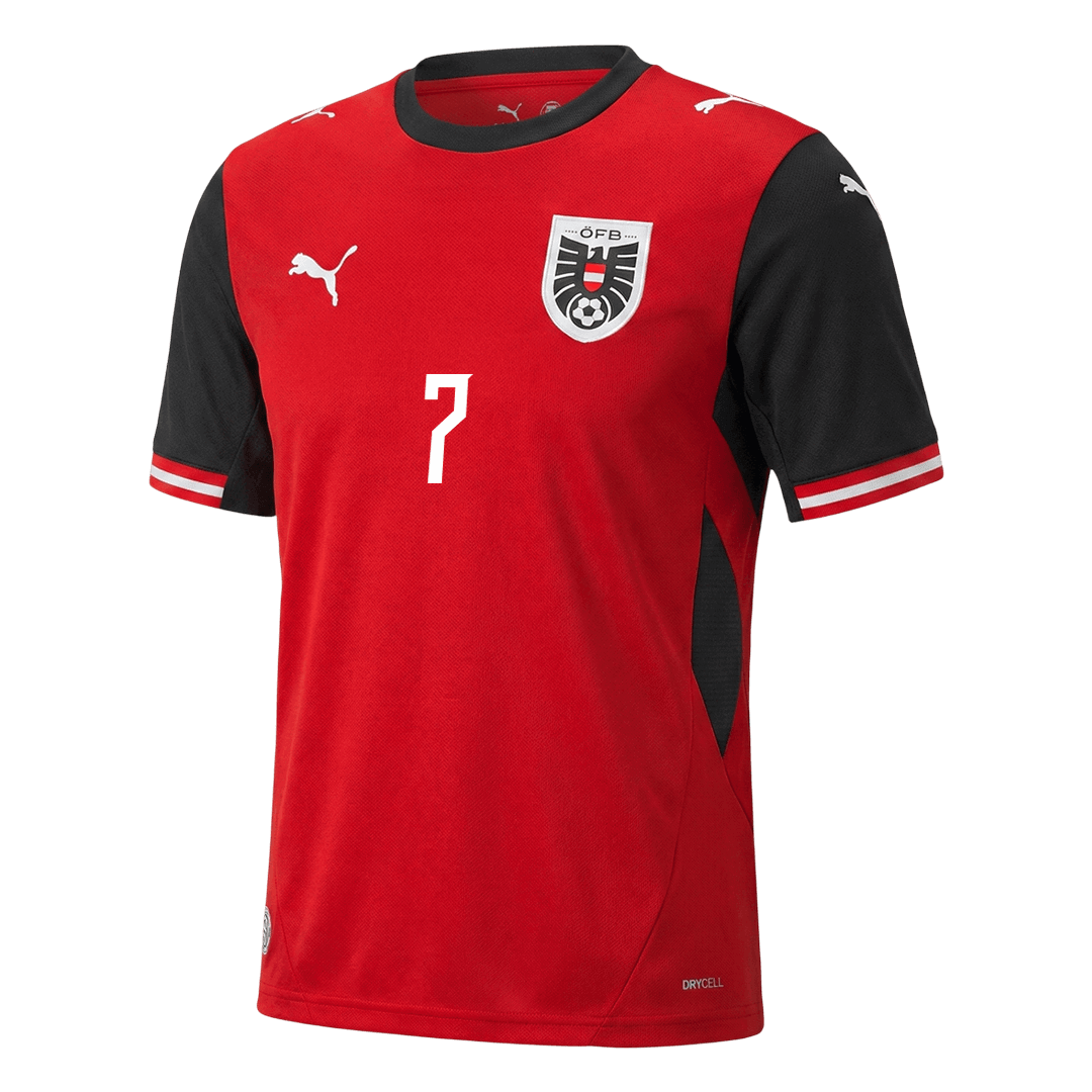 ARNAUTOVIC #7 Austria Mens Home Soccer Jersey World Cup 2026 Red
