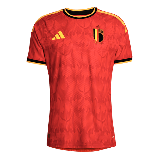 Belgium Mens Home Soccer Jersey World Cup 2026 Red - Player Version