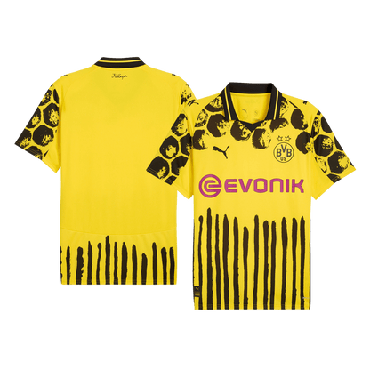 Borussia Dortmund Mens Home Soccer Jersey World Cup KidSuper 2025/26 Yellow