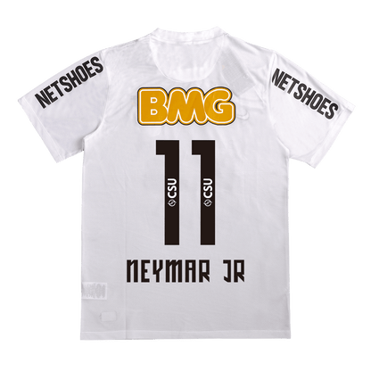Retro NEYMAR JR #11 Santos FC Mens Home Soccer Jersey 2012 White