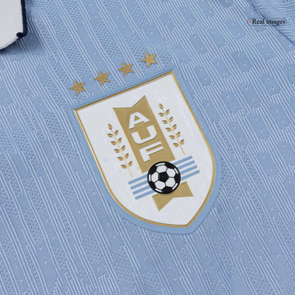 Uruguay Mens Home Soccer Jersey World Cup 2026 Blue - Player Version