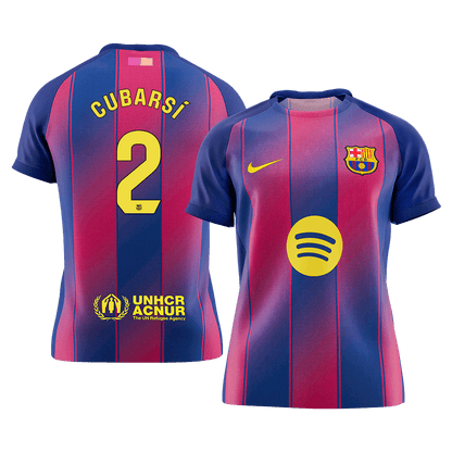 CUBARSÍ #2 Barcelona Mens Home Soccer Jersey 2025/26 Red&Blue [PREMIUM]