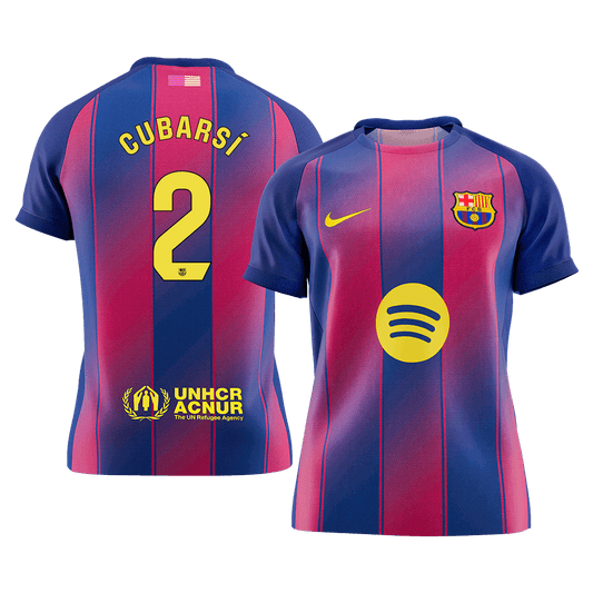 CUBARSÍ #2 Barcelona Mens Home Soccer Jersey 2025/26 Red&Blue [PREMIUM]