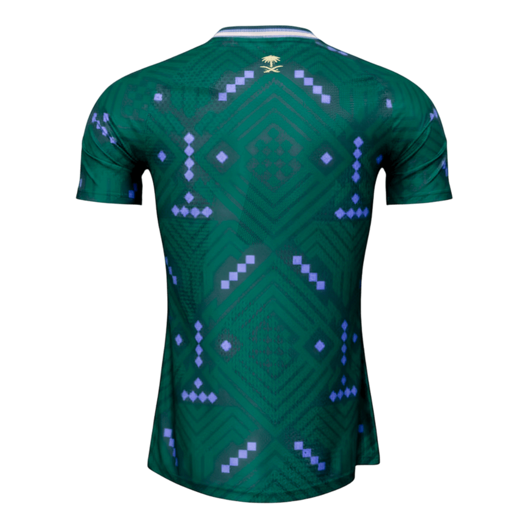 Saudi Arabia Mens Home Soccer Jersey World Cup 2026 Green - Player Version